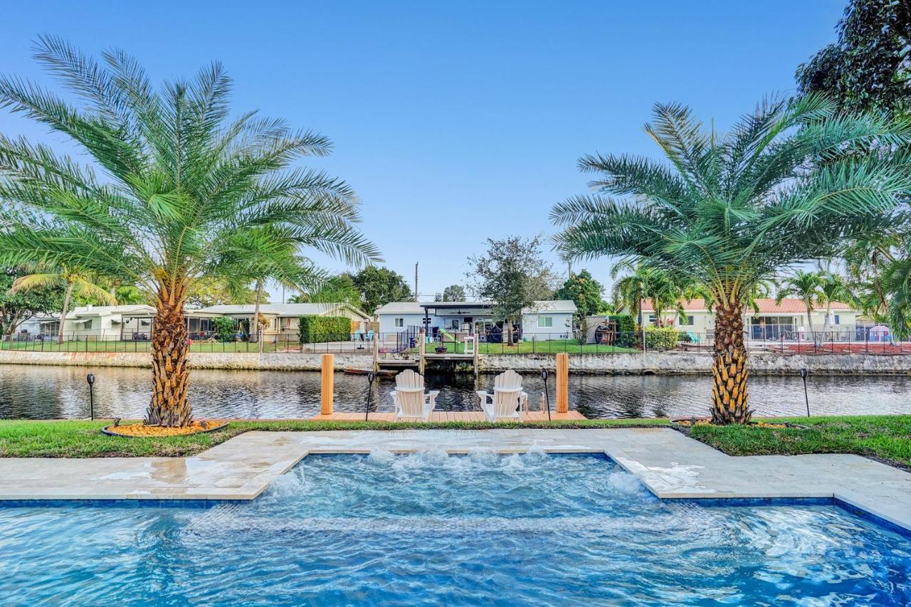 New! Waterfront Heated Pool & Jacuzzi 2 Mi To Beach - Fishing Pier Relaxing Spa & Hammock Fort Lauderdale Esterno foto
