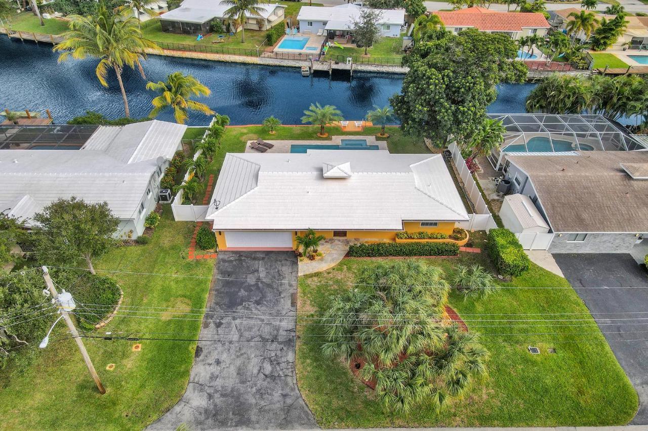 New! Waterfront Heated Pool & Jacuzzi 2 Mi To Beach - Fishing Pier Relaxing Spa & Hammock Fort Lauderdale Esterno foto