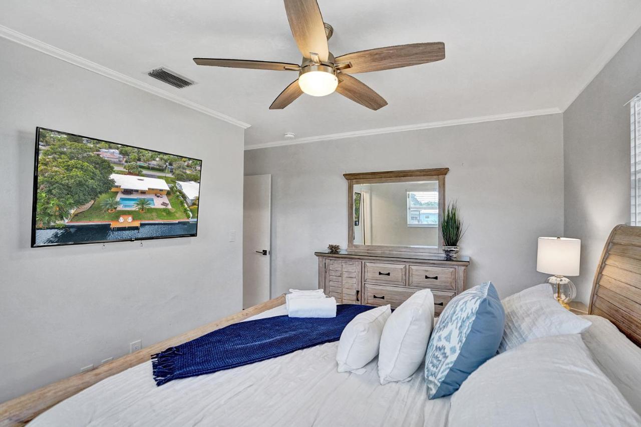 New! Waterfront Heated Pool & Jacuzzi 2 Mi To Beach - Fishing Pier Relaxing Spa & Hammock Fort Lauderdale Esterno foto