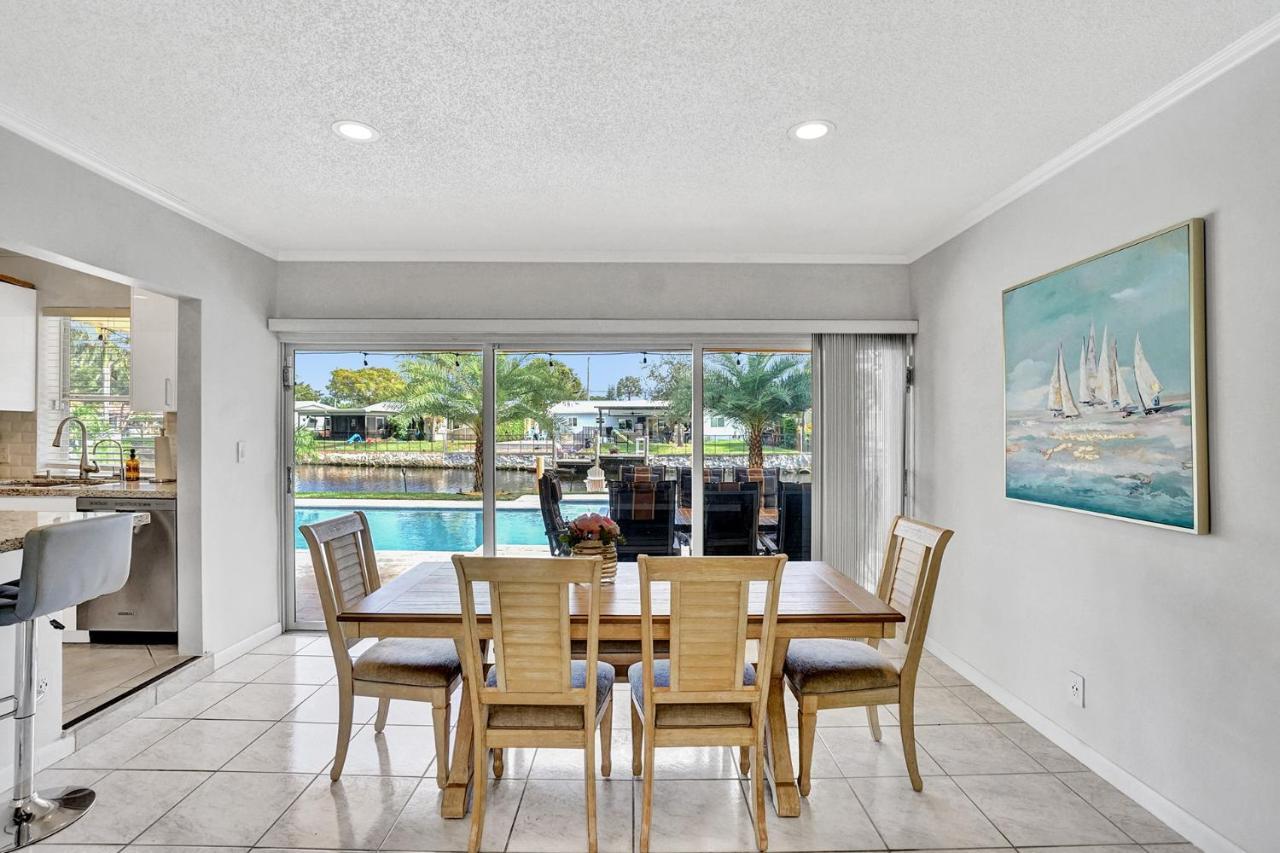 New! Waterfront Heated Pool & Jacuzzi 2 Mi To Beach - Fishing Pier Relaxing Spa & Hammock Fort Lauderdale Esterno foto