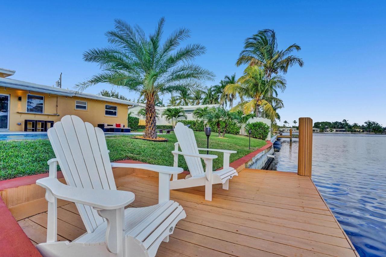 New! Waterfront Heated Pool & Jacuzzi 2 Mi To Beach - Fishing Pier Relaxing Spa & Hammock Fort Lauderdale Esterno foto