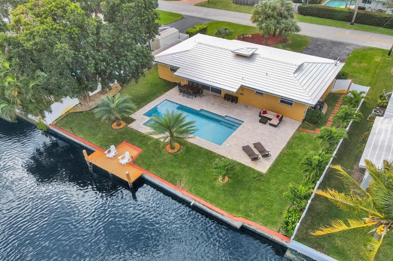 New! Waterfront Heated Pool & Jacuzzi 2 Mi To Beach - Fishing Pier Relaxing Spa & Hammock Fort Lauderdale Esterno foto