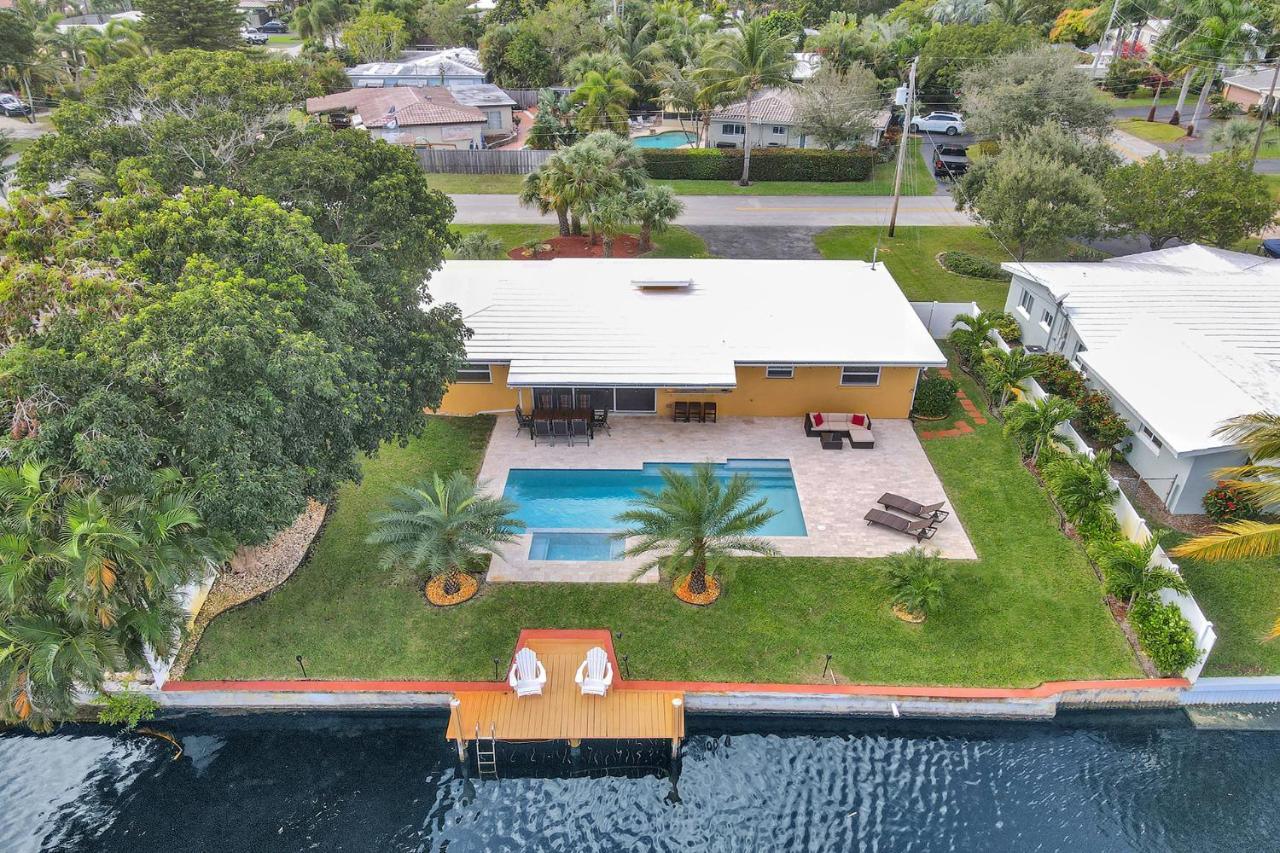 New! Waterfront Heated Pool & Jacuzzi 2 Mi To Beach - Fishing Pier Relaxing Spa & Hammock Fort Lauderdale Esterno foto