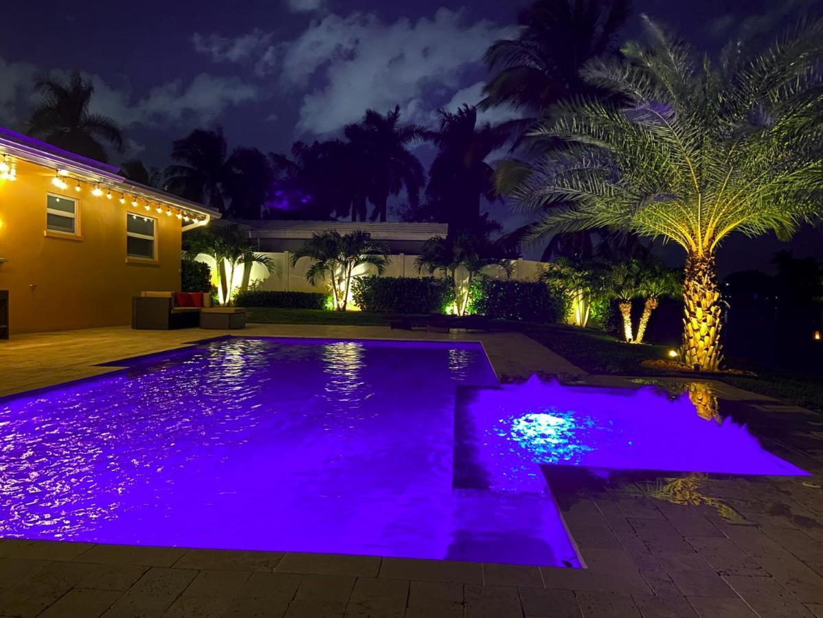 New! Waterfront Heated Pool & Jacuzzi 2 Mi To Beach - Fishing Pier Relaxing Spa & Hammock Fort Lauderdale Esterno foto