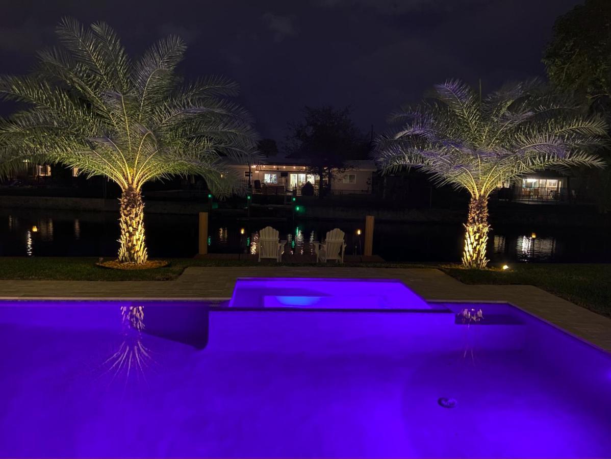 New! Waterfront Heated Pool & Jacuzzi 2 Mi To Beach - Fishing Pier Relaxing Spa & Hammock Fort Lauderdale Esterno foto