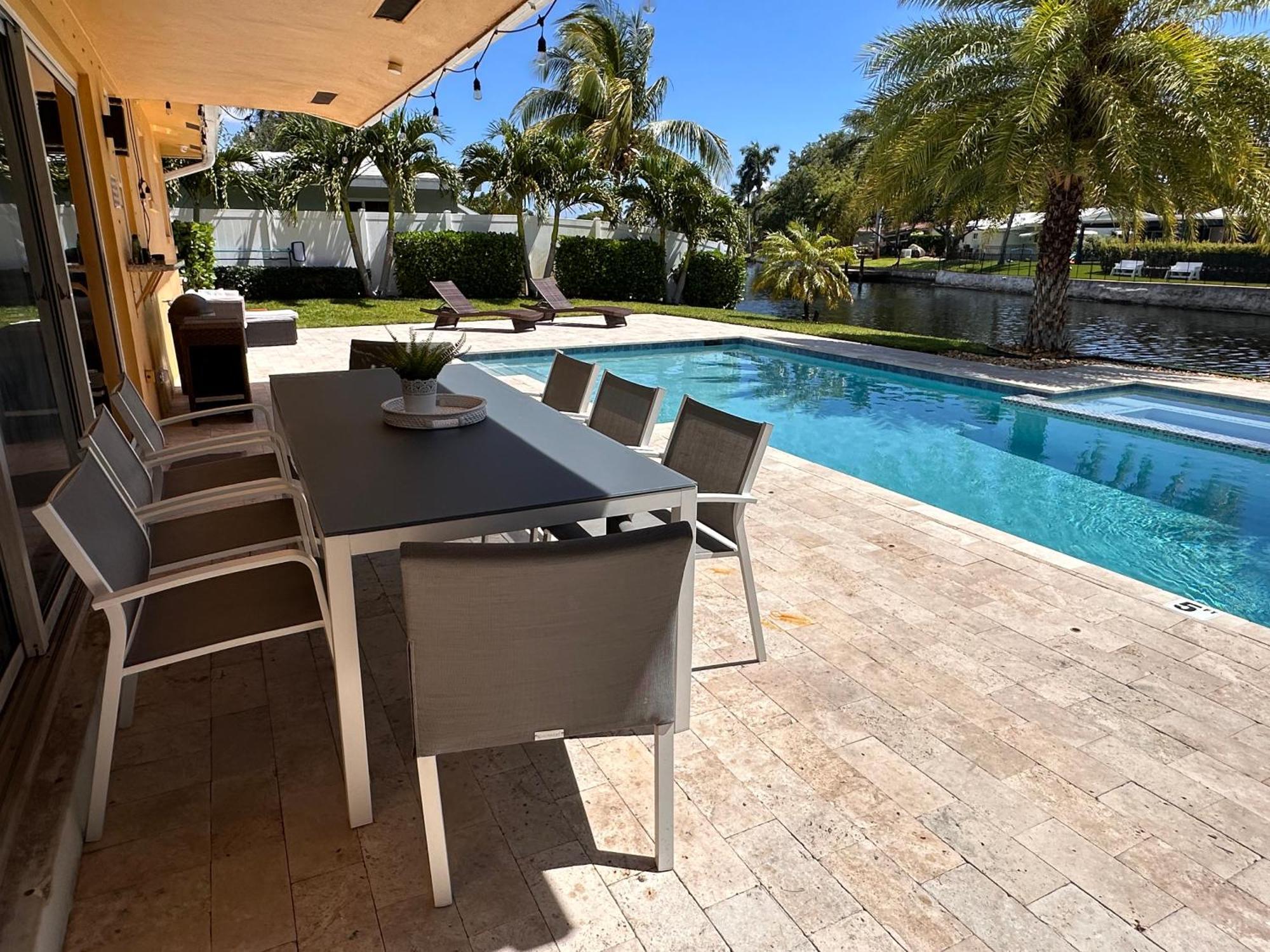 New! Waterfront Heated Pool & Jacuzzi 2 Mi To Beach - Fishing Pier Relaxing Spa & Hammock Fort Lauderdale Esterno foto